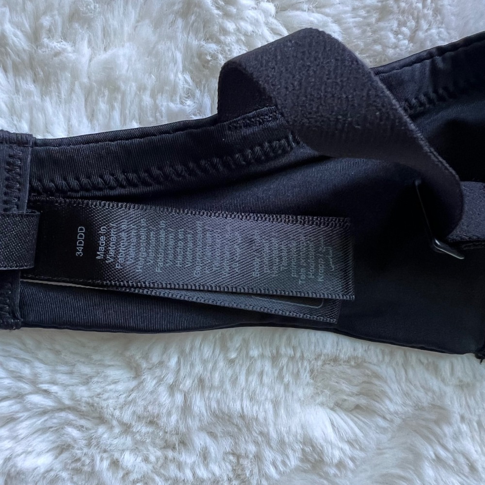 SKIMS Wireless Form Maternity T-Shirt Demi Nursing Bra Onyx Black Size 34DDD NEW - Picture 10 of 11